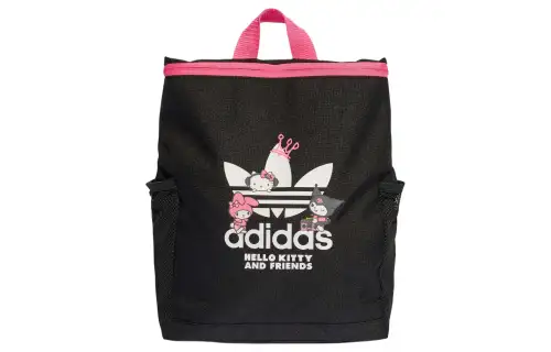 Adidas Originals Polyester Backpack Regular Men's Black & Pink