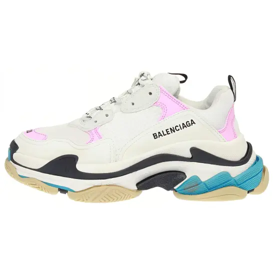 Balenciaga Triple S Light Pink Turquoise Women's
