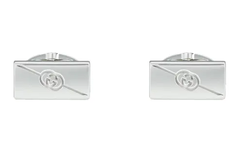 GUCCI Diagonal Interlocking G Cufflinks