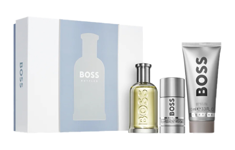 HUGO BOSS Perfumed fresh set, perfume, antiperspirant, shower gel, Birthday gift, 3 piece set, 100 ml, 70g, 100 ml