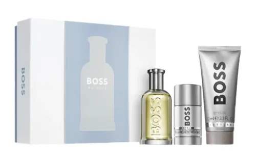HUGO BOSS Perfumed fresh set, perfume, antiperspirant, shower gel, Birthday gift, 3 piece set, 100 ml, 70g, 100 ml
