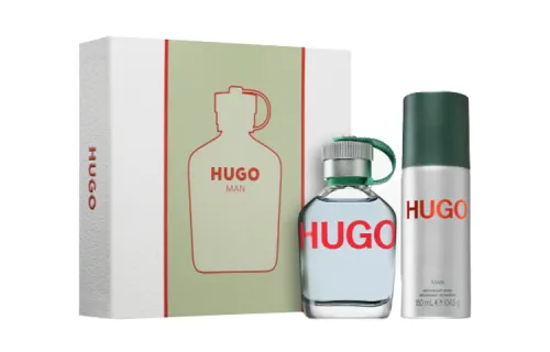 HUGO BOSS Men's perfumed teapot, fresh set, perfume, antiperspirant, spray, Birthday gift, 75 ml, 150 ml
