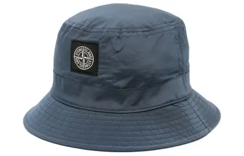 STONE ISLAND Recycled Nylon Polyester Bucket Hats Men's Blue