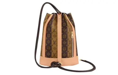 LOUIS VUITTON X Nigo Randonée Messenger Monogram Stripes Brown