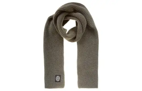 STONE ISLAND Knit Scarves Men's Dark Umber