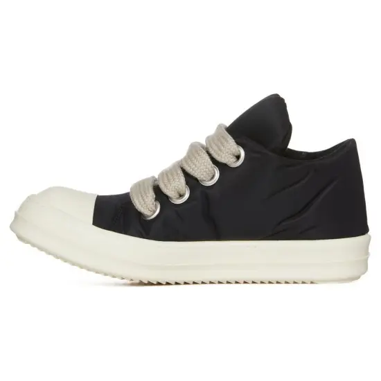 RICK OWENS Jumbo Lace Recycled Puffer Low Black Milk SS24