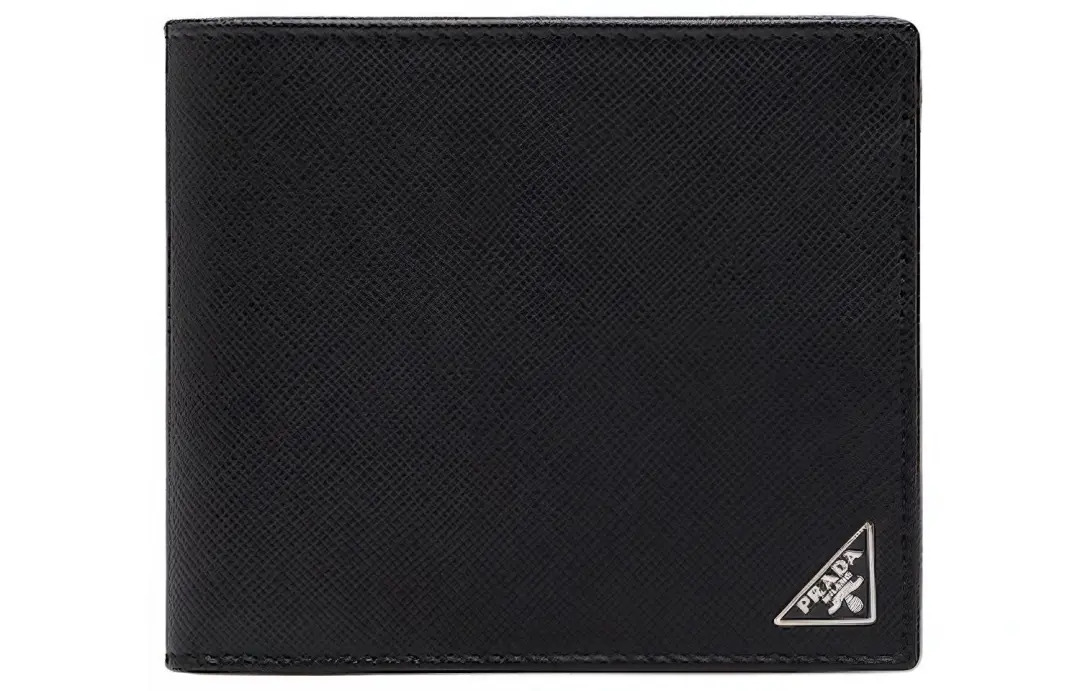 PRADA Leather Wallet Men's Black