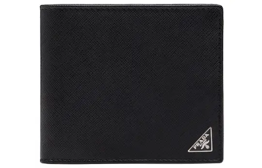 PRADA Leather Wallet Men's Black