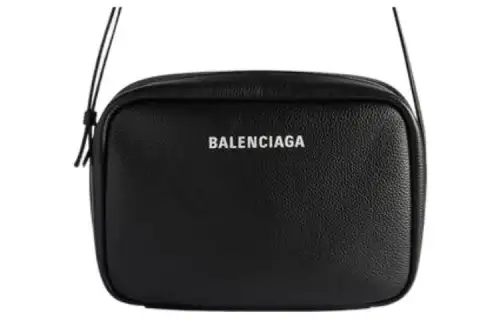 Balenciaga Everyday Cow Leather Crossbody Bag, Shoulder Bag Women's Black