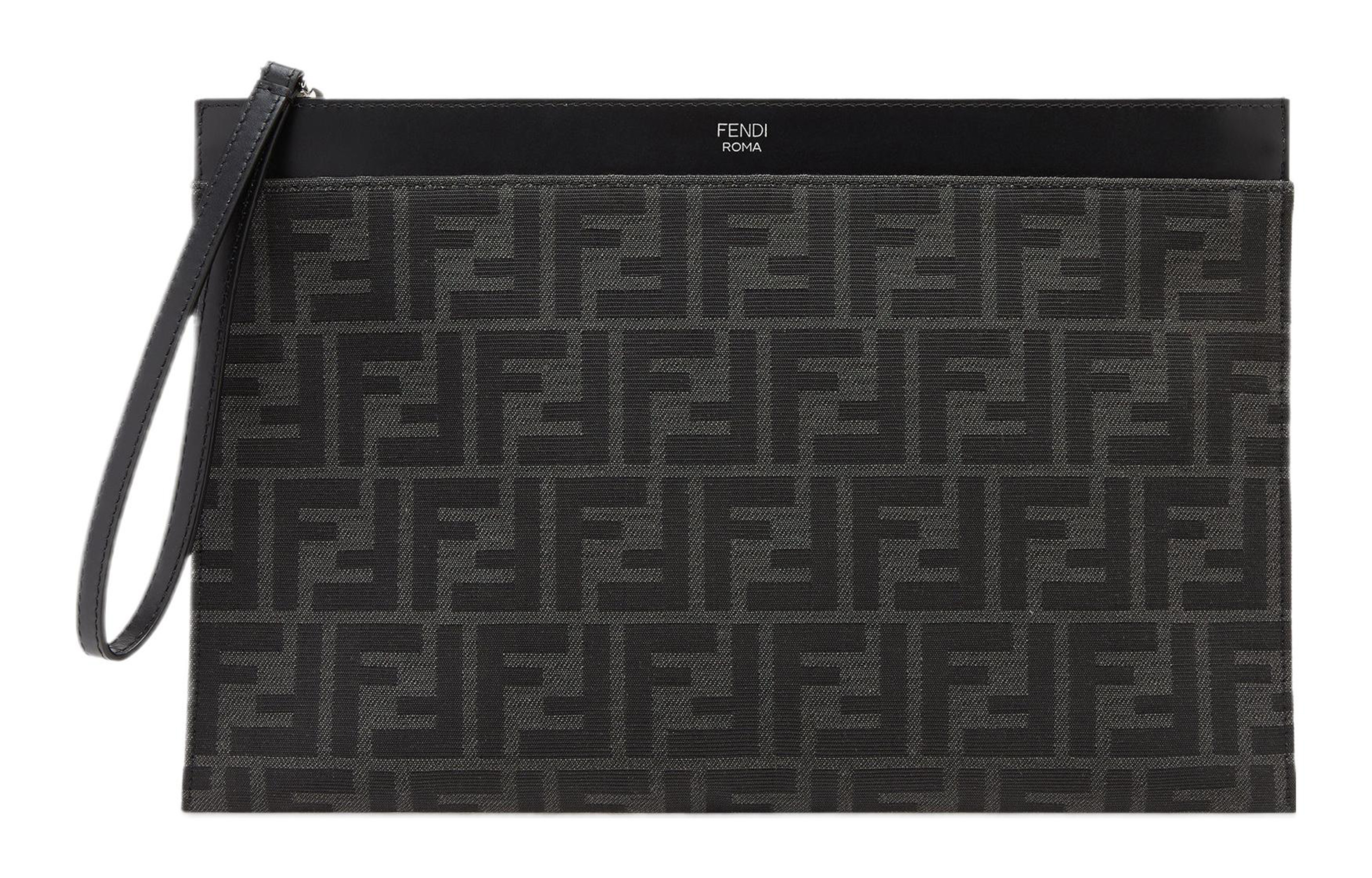 Мужской клатч Fendi FF (черный)