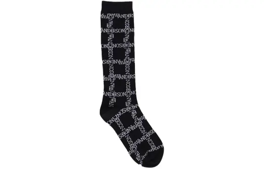 JW Anderson Logo Jacquard Long Socks