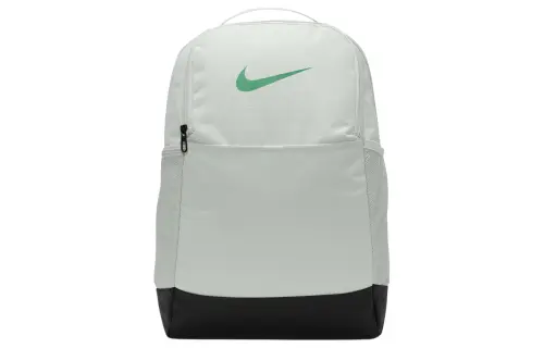 Nike Polyester Backpack Medium Unisex Light Silver & Black & Stadium Green