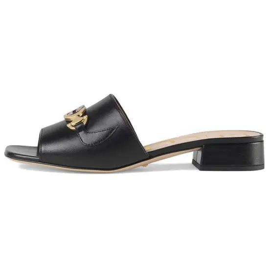 GUCCI Zumi Slide Slippers Women's Black