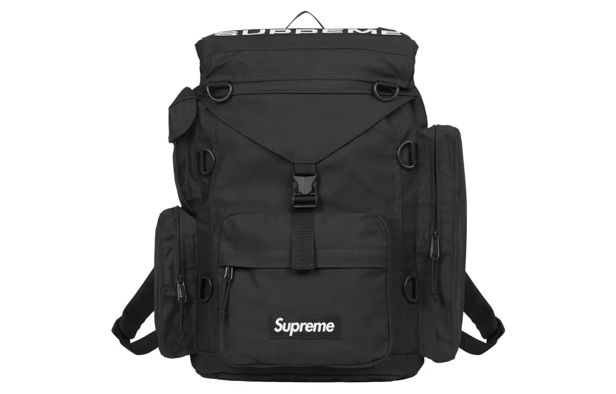 Supreme Nylon Backpack Unisex Black