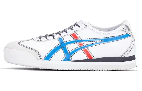 Onitsuka Tiger MEXICO 66 Sd Pf Low top Casual Shoes Unisex White Blue Red