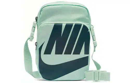 Nike Heritage Polyester Shoulder Bag, Crossbody Bag Regular Unisex Green
