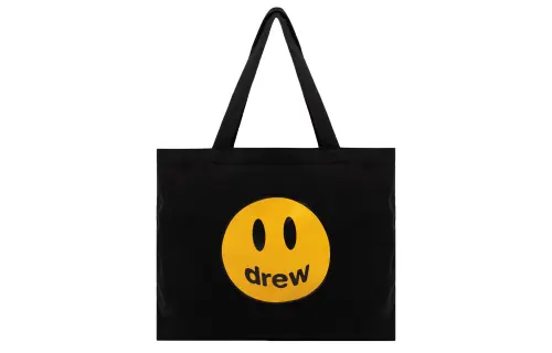 Drew House 100% Cotton Tote Bag, Shopping Bag, Handbag Regular Unisex Black