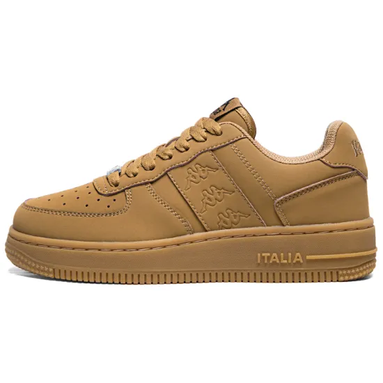 Kappa OG Anti Slip Wear Resistant Low Top Skateboard Shoes Unisex Stag Brown