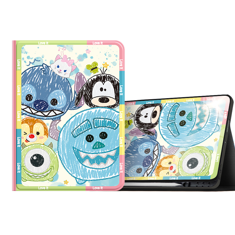 Disney Disney Songsong Strawberry Bear with pen slot for books, all-inclusive and anti-fall, suitable for Huawei matepad11/air/pro/2023/2024/tablet protective case