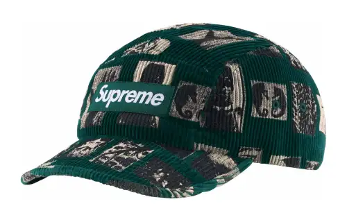Supreme 100% Cotton Corduroy Baseball Caps Unisex Green
