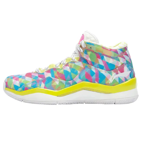 LINING WOW 3 Basketball Shoes Men Mid-Top Colorful