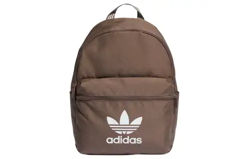 Adidas Originals Recycled Polyester Plain Weave Fabric Backpack Regular Unisex Earth Tone