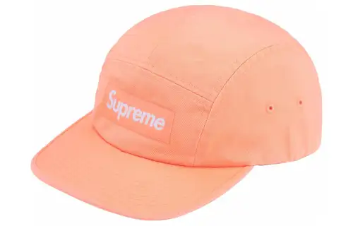Supreme 100% Cotton Twill Baseball Caps Unisex Peach