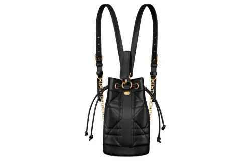 DIOR Cow Leather Backpack Small Women's Black