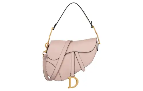 DIOR Universal foldable leather fuchsia one-shoulder bag