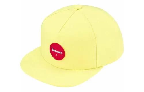 Supreme 100% Cotton Twill Baseball Caps Unisex Light Yellow