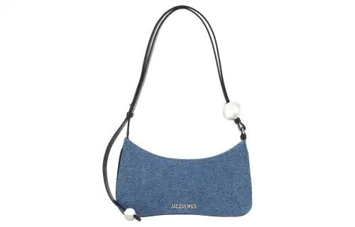 Jacquemus Le Bisou Denim Handbag, Shoulder Bag Women's Blue