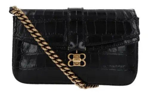 Balenciaga Logo Plaque Shoulder Bag