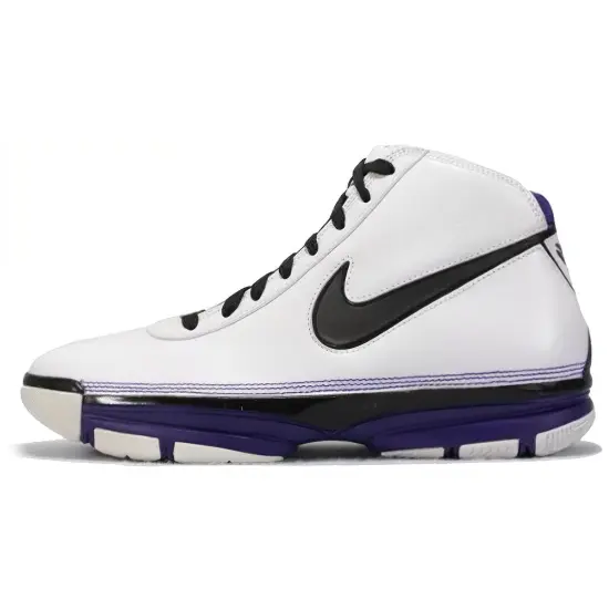Nike Zoom Kobe 2 Vintage Basketball Shoes Men High-top White/Black/Purple