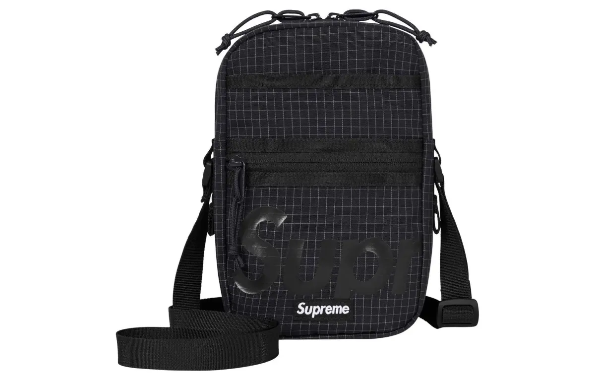 Supreme Polyester Shoulder Bag Regular Unisex Black