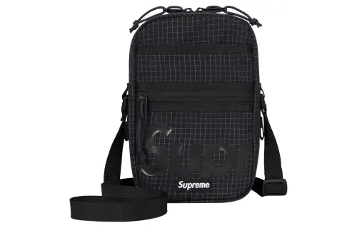 Supreme Polyester Shoulder Bag Regular Unisex Black