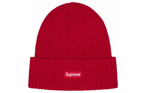 Supreme 100% Cotton Beanies Unisex Red