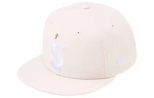 Supreme x New Era Baseball Caps Unisex Ecru
