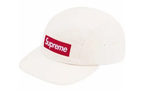 Supreme 100% Cotton Twill Baseball Caps Unisex Beige