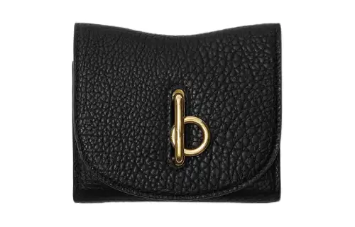 Burberry Calfskin Wallet Women's Black