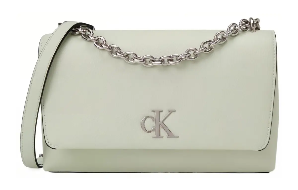 CK/Calvin Klein Synthetic Material Envelope Bag, Crossbody Bag Women's Verdant Chrysanthemum Green
