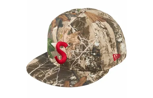 Supreme Gold Cross S Logo New Era Fitted Hat