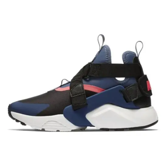 Nike Air Huarache Running Shoes Women's Mid-top Navy
