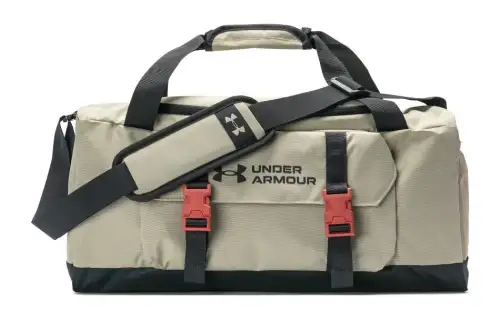Under Armour Gametime Polyester Portable One Shoulder Crossbody Gym Bag Travel Bag Small Unisex Khaki Gray