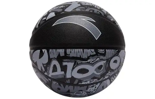 Anta Rubber Basketball Durable Black/Blue/Yellow No. 7 Ball/No. 5 Ball Training Competition