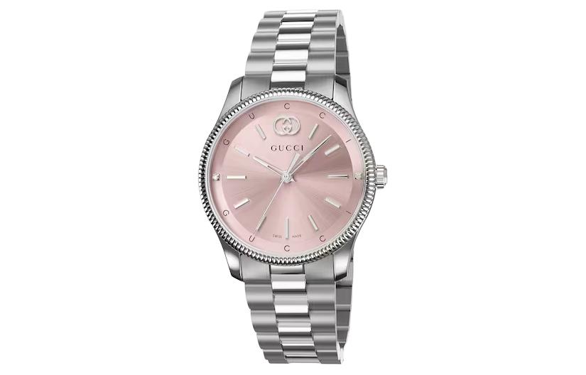 Женские часы Gucci GUCCI 29mm 50m (розовый)