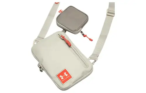 Under Armour Under Armour Polyester Shoulder Bag, Crossbody Bag Small Unisex Pink Silt Gray