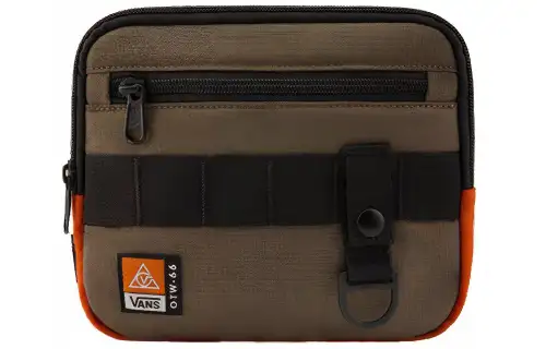 Vans Polyester Crossbody Bag, Shoulder Bag Unisex Brown