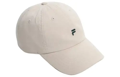 FILA Cotton Baseball Caps Unisex Beige