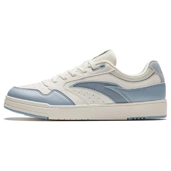 ANTA Street Play Series Skateboard Shoes Women's Low-Top White Blue