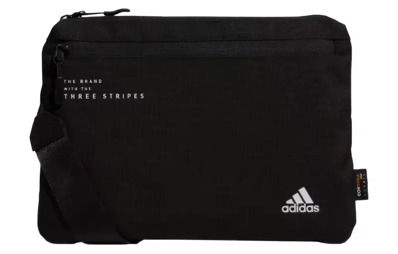 Adidas Minimalist Style Polyester Crossbody Bag Regular Unisex Pure Black